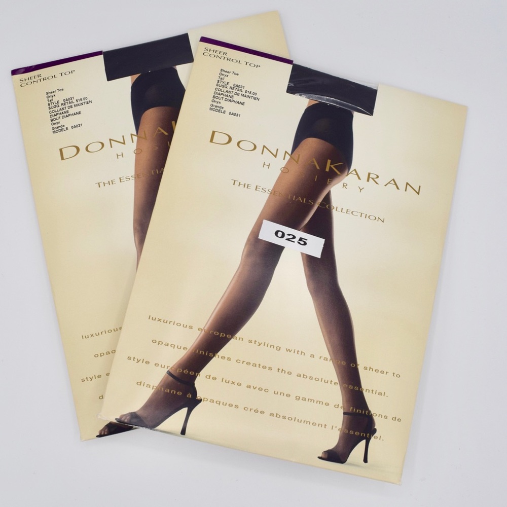#25. Donna Karan sheer control top onyx 2 packs